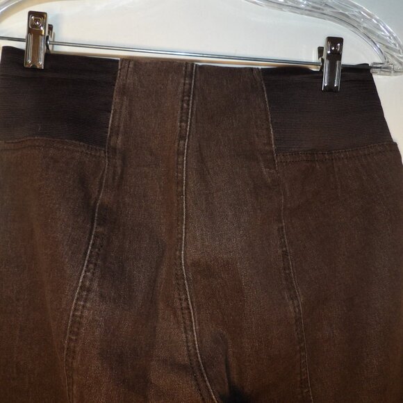 DG2 By Diane Gilman Brown Pull On Jeans Sz S - Picture 4 of 6